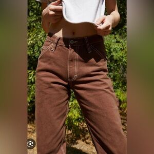 Brandy Melville/J Galt-Brown Carpenter Utility Cargo Pants